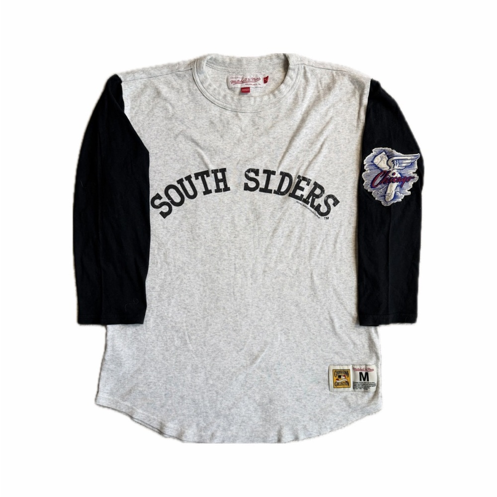 Mitchell & Ness Chicago White Sox South Siders Raglan Baseball Tee — Size Medium